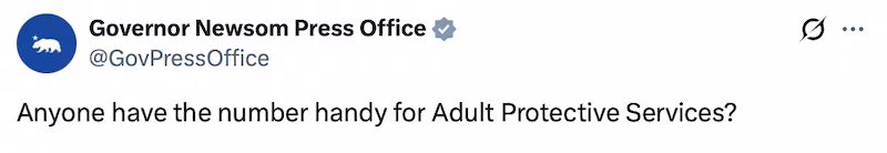 Gavin Newsom trolls Donald Trump on X after his address to the nation.