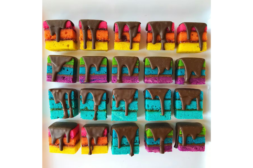 Zola Bakes Rainbow Cookies
