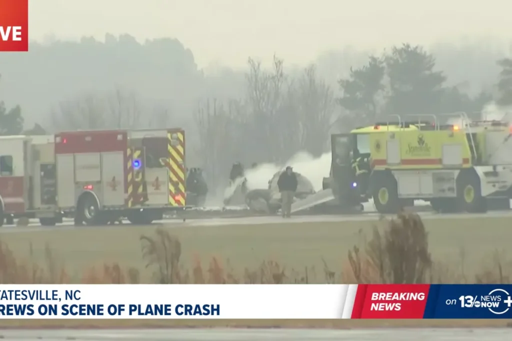 Multiple killed after jet owned by NASCAR driver crashes at North Carolina airport