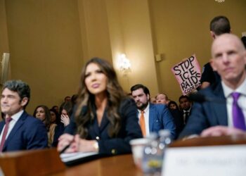 ‘The power of Christ compels you!’ Screaming protester interrupts Kristi Noem amid hearing