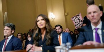 ‘The power of Christ compels you!’ Screaming protester interrupts Kristi Noem amid hearing