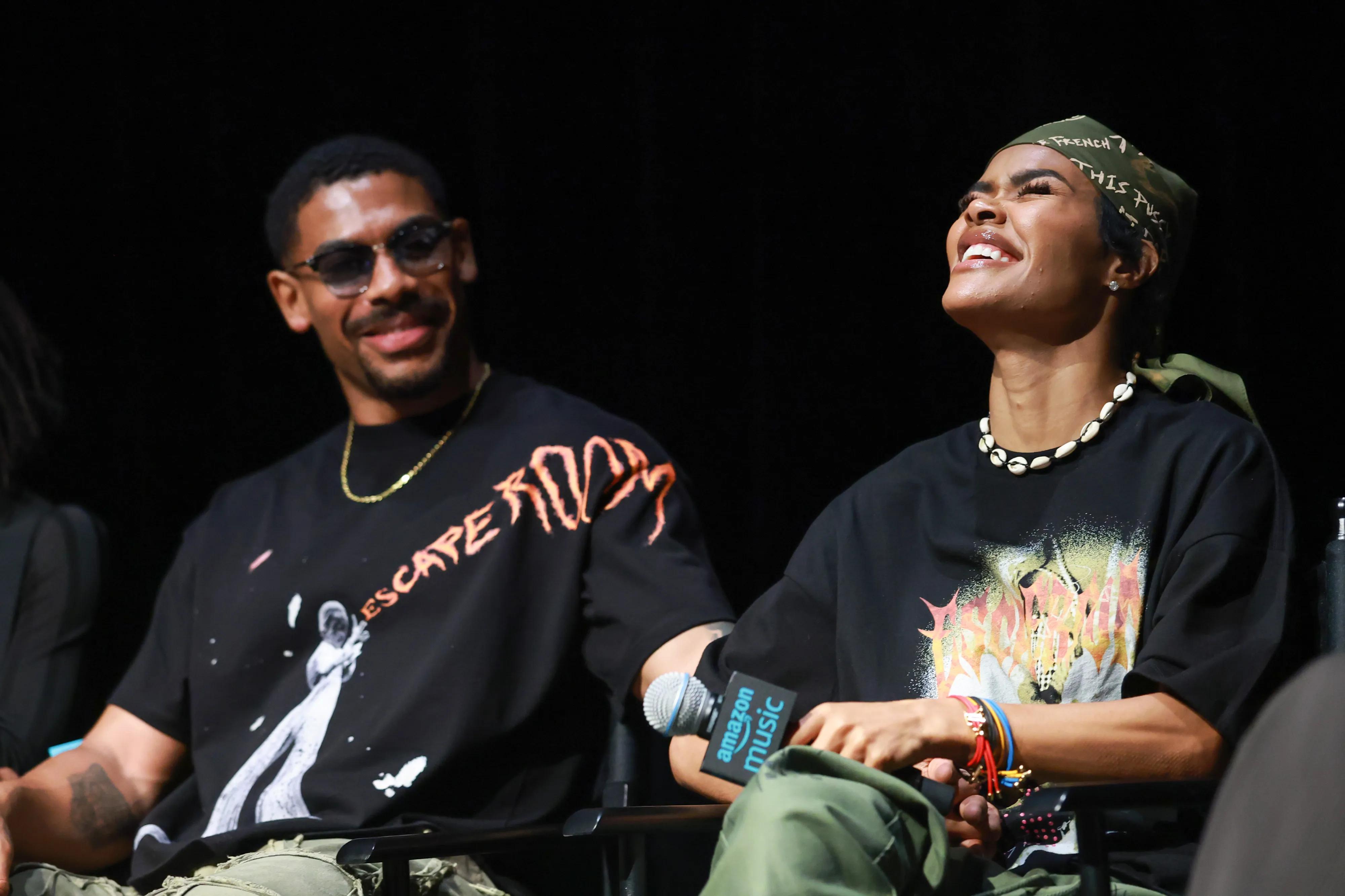 Aaron Pierre and Teyana Taylor