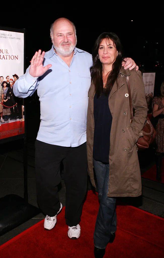 Actor Rob Reiner and wife Michele Singer attend the premiere of