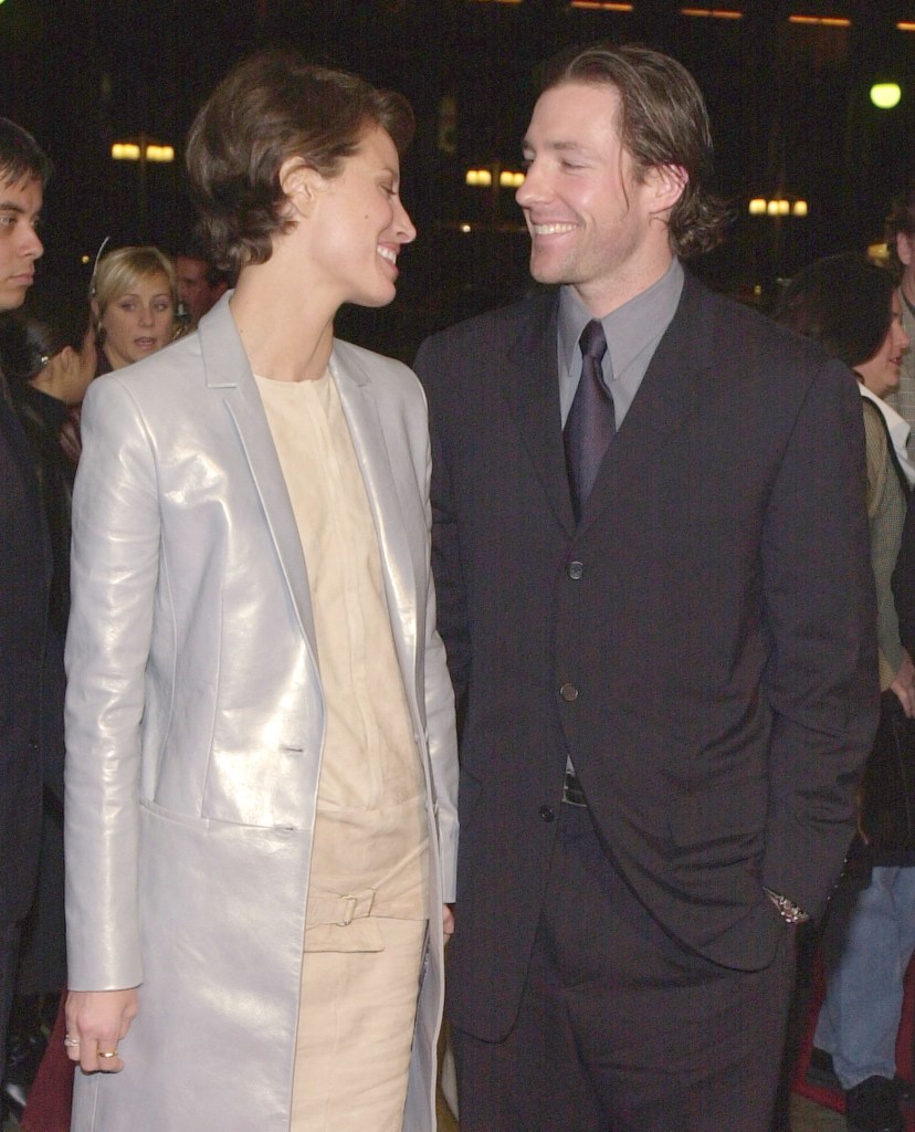 Actor Edward Burns and Christy Turlington at the premiere of 