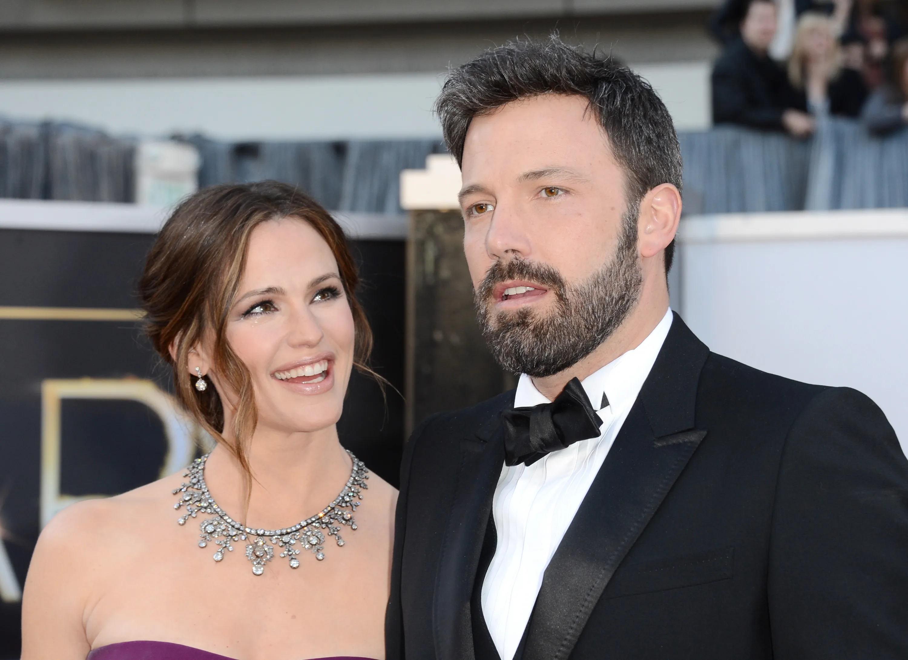 Jennifer Garner and Ben Affleck at the 85th Annual Academy Awards.