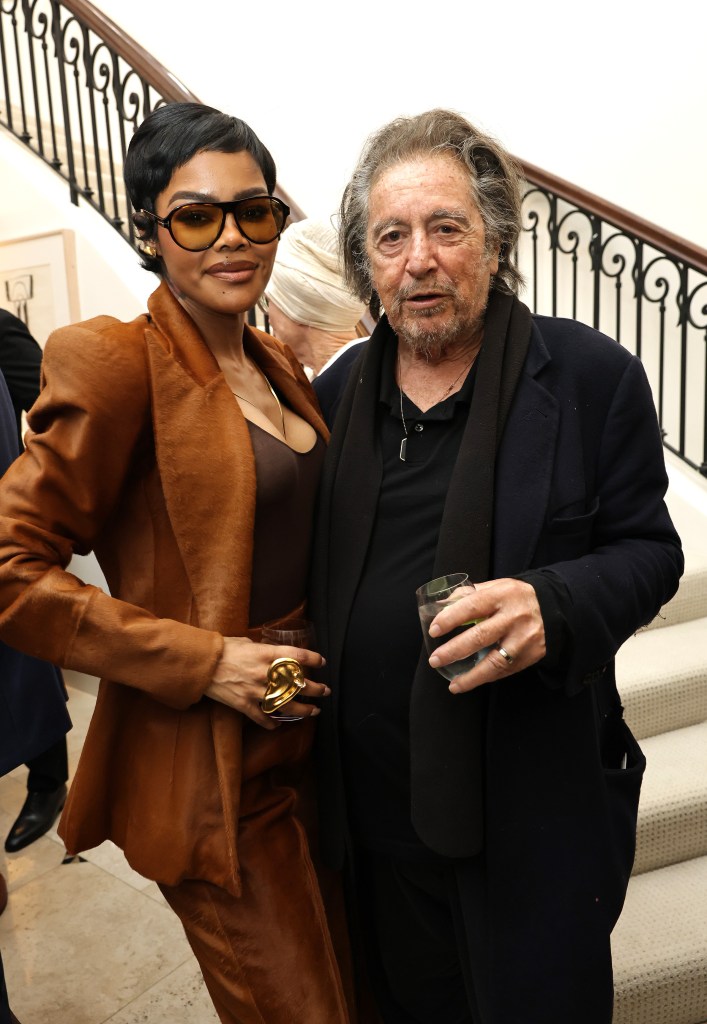 Al Pacino and Teyana Taylor at a celebration for 