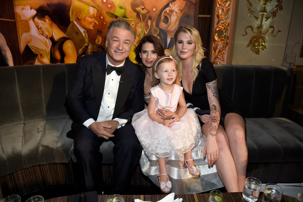 Alec Baldwin, Hilaria Baldwin, Carmen Gabriela Baldwin and Ireland Baldwin