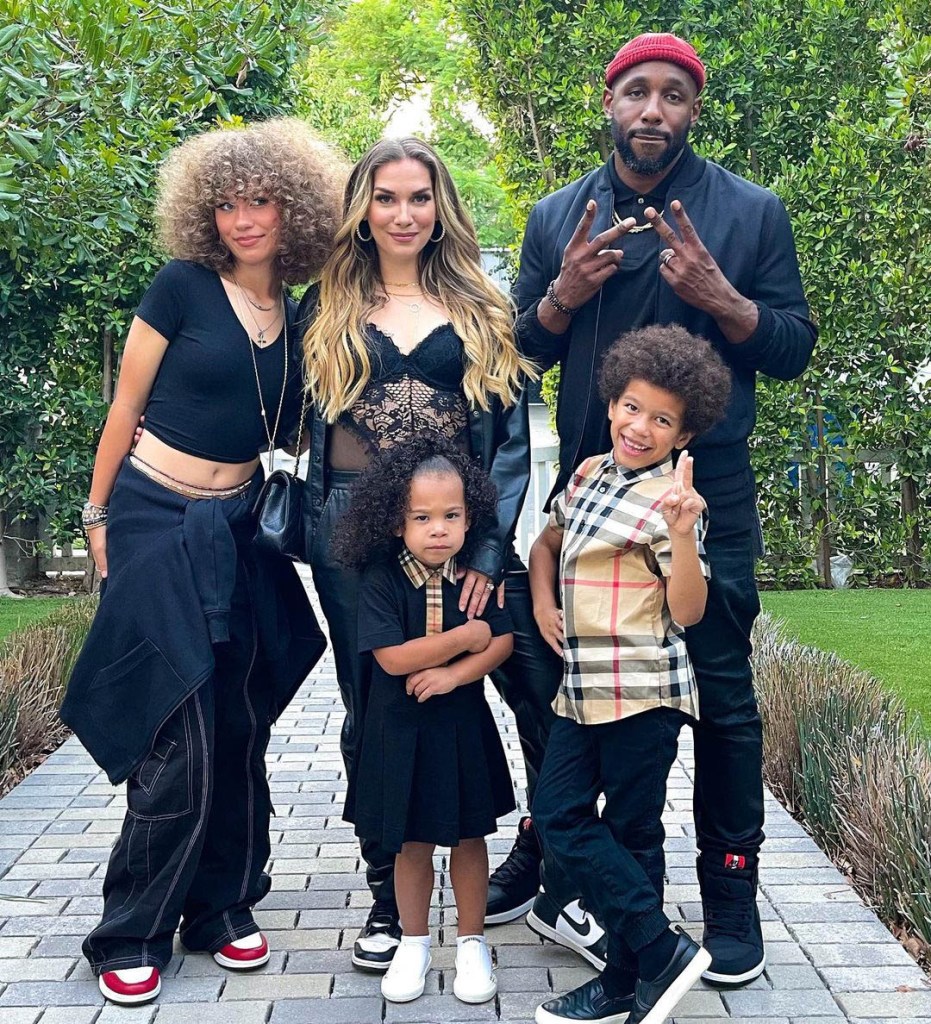 Allison Holker and Stephen 'tWitch' Boss pose with their kids. 