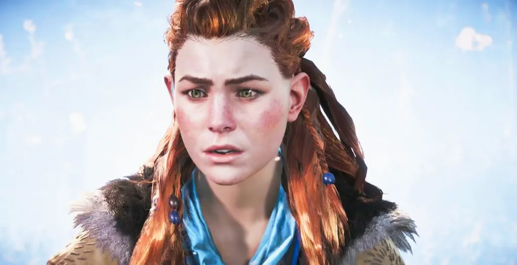 Aloy Horizon Shocked Face