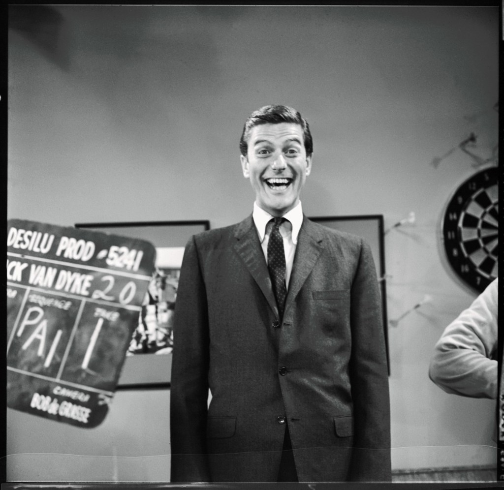 Dick Van Dyke behind the scenes of 