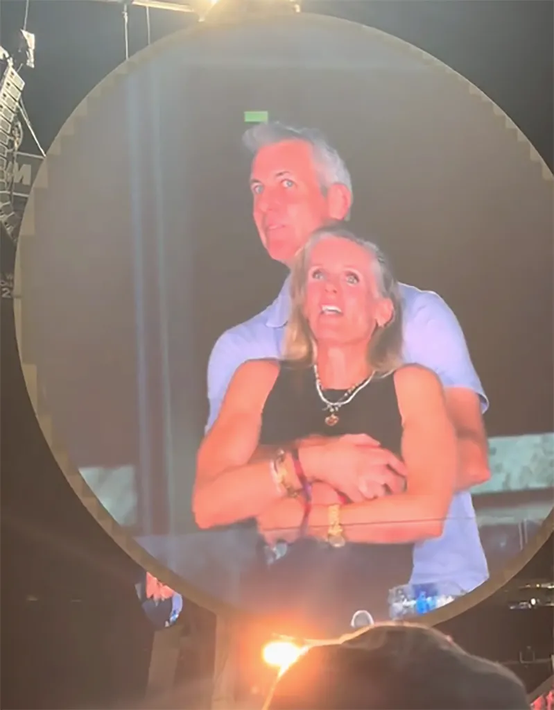 Andy Byron and Kristin Cabot featured on the kiss cam at the Coldplay concert.