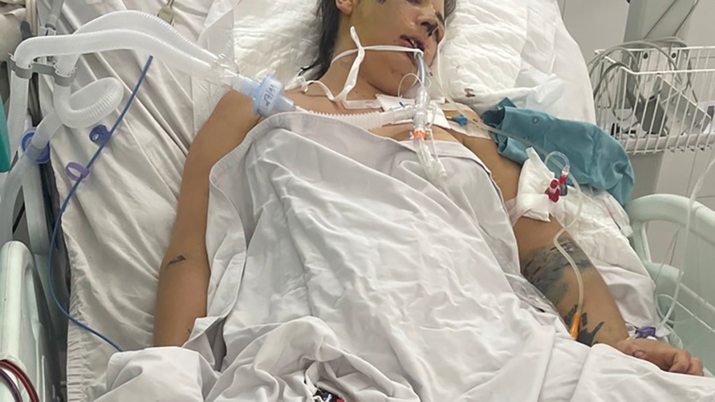 the mother of three started to feel gravely ill and was rushed to a nearby hospital.