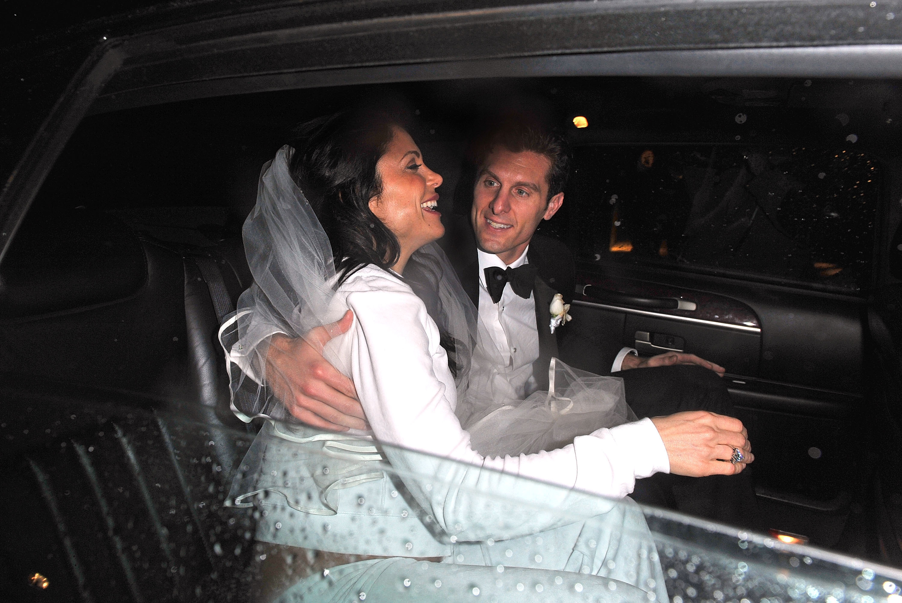 Bethenny Frankel and Jason Hoppy leave their wedding at Four Seasons Restaurant.