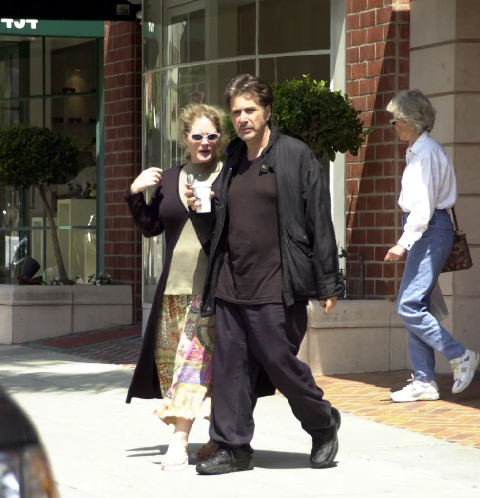 D'Angelo and Al Pacino are seen on August 31, 2001 in Los Angeles, California.