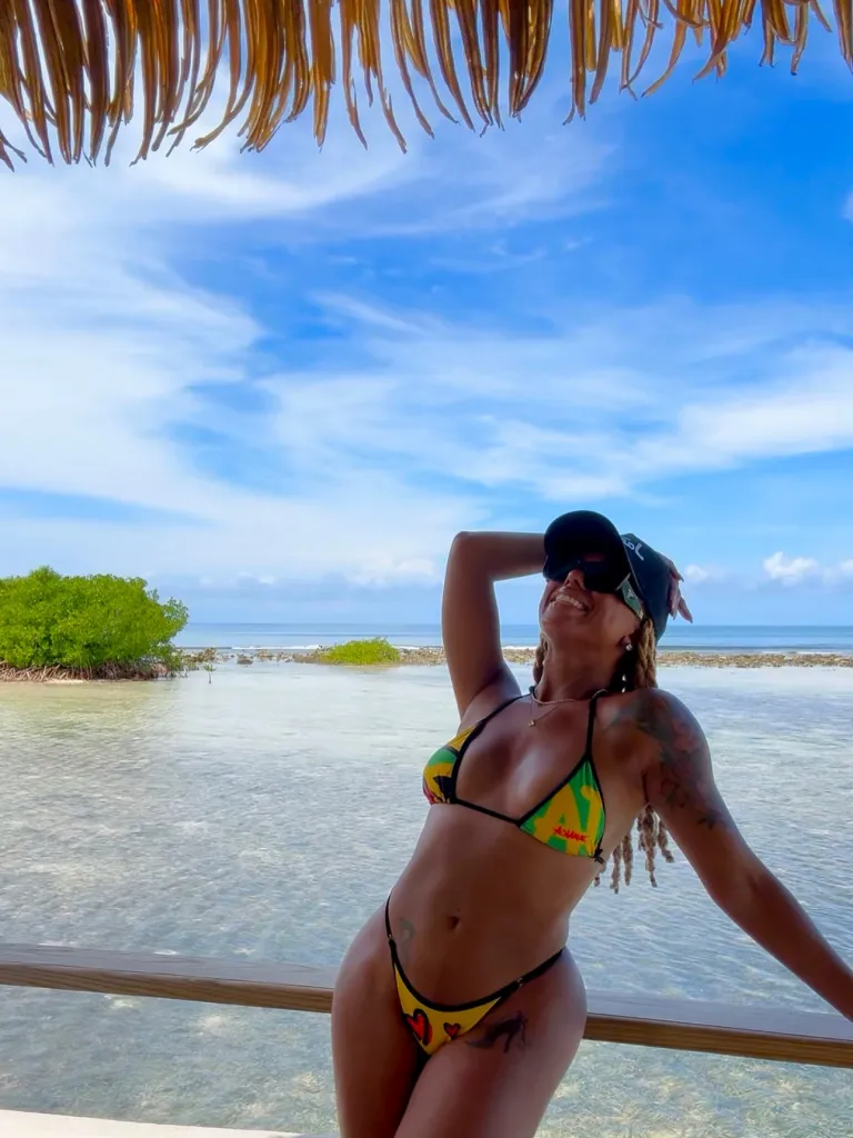 Big Brother contestant Mickey Lee in a bikini.