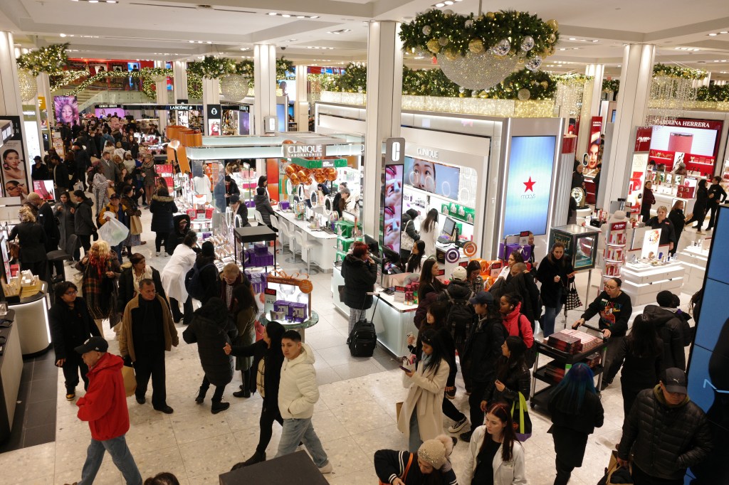 Black Friday shoppers at Macy's flagship store.