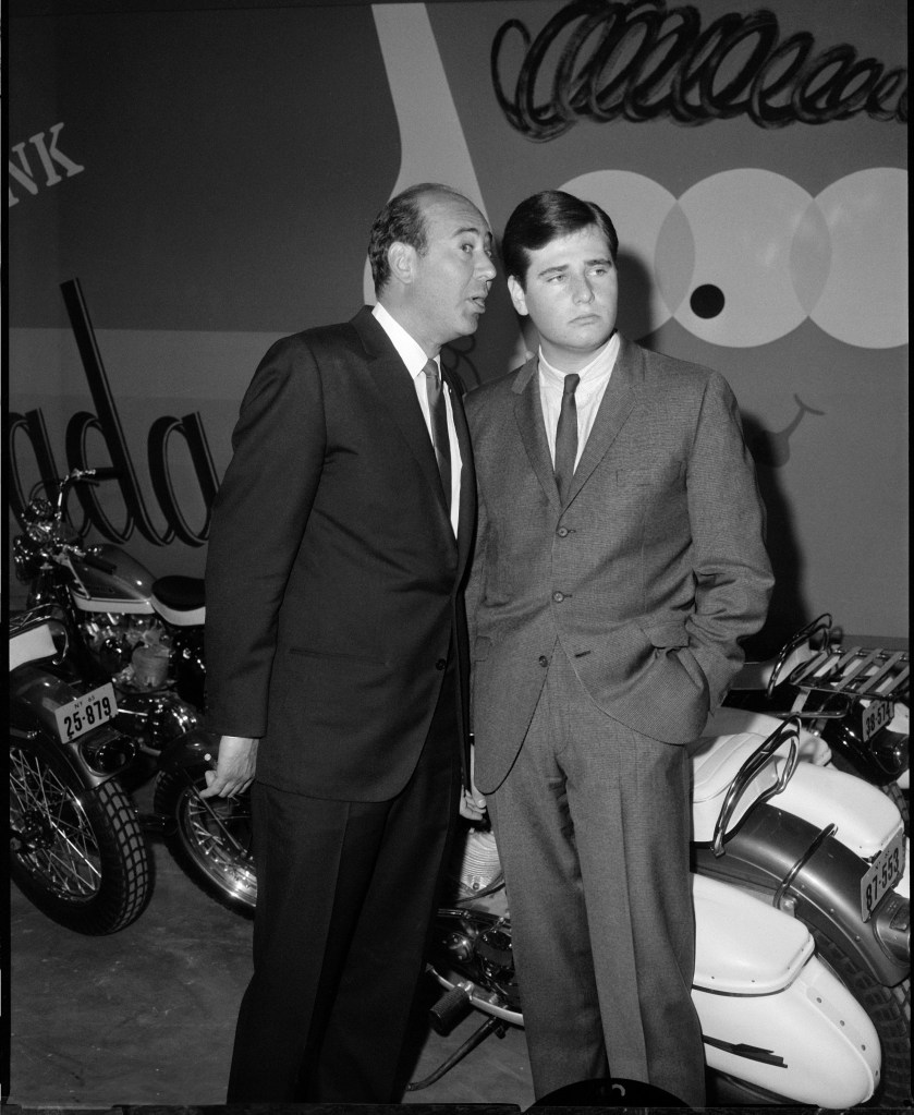 Producer Carl Reiner with son, Robert.