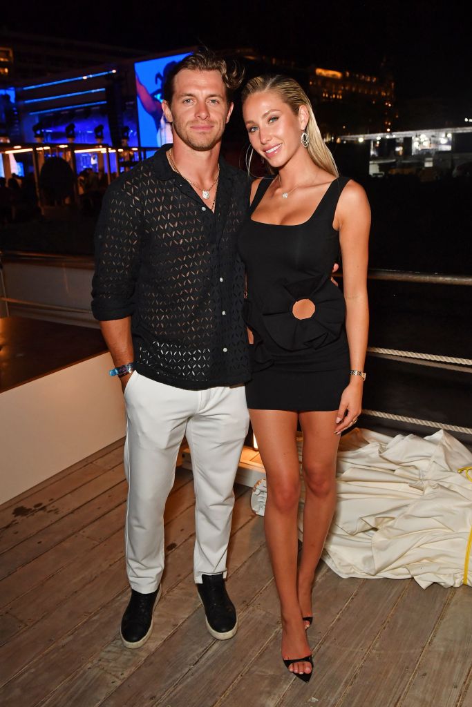 Braxton Berrios and Alix Earle attend an evening of music at Cannes Lions.