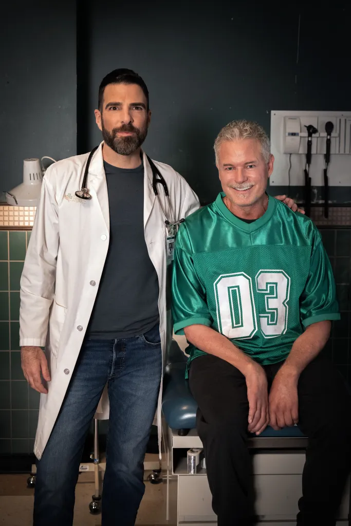 Zachary Quinto as Dr. Alex Wolf and Eric Dane as Robert Mantle in 