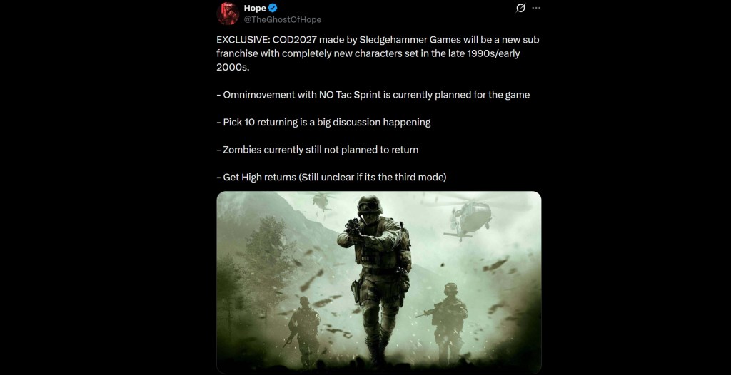 Call of Duty 2027 Leaks