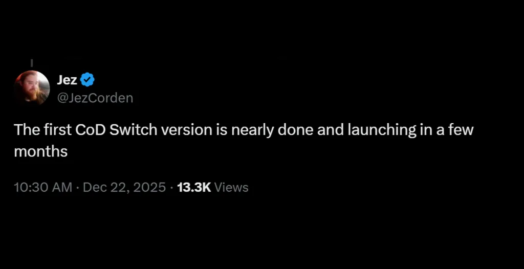 Call of Duty Switch 2 Leak