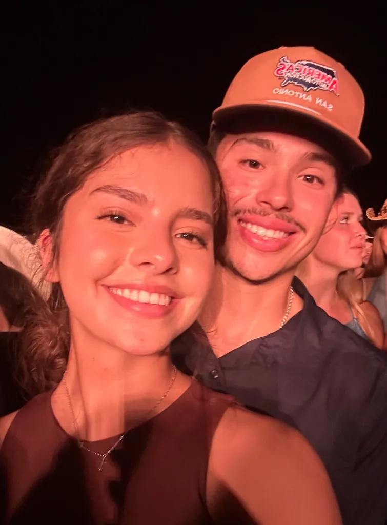 Camila Mendoza Olmos and Nathan Gonzales in an undated Instagram photo.