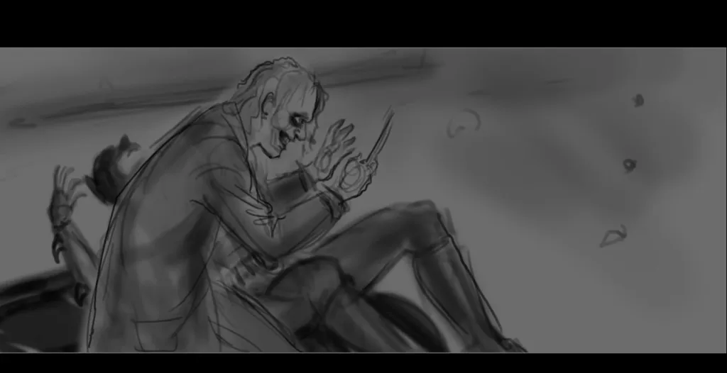 Cancelled Dark Knight Game Storyboard