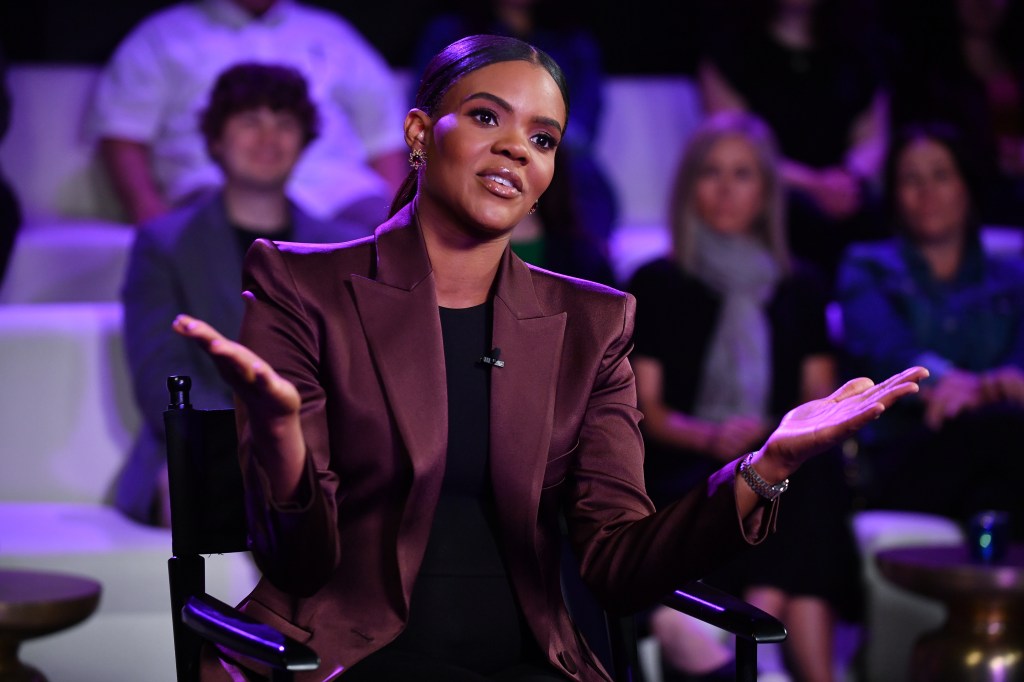 Candace Owens on the set of