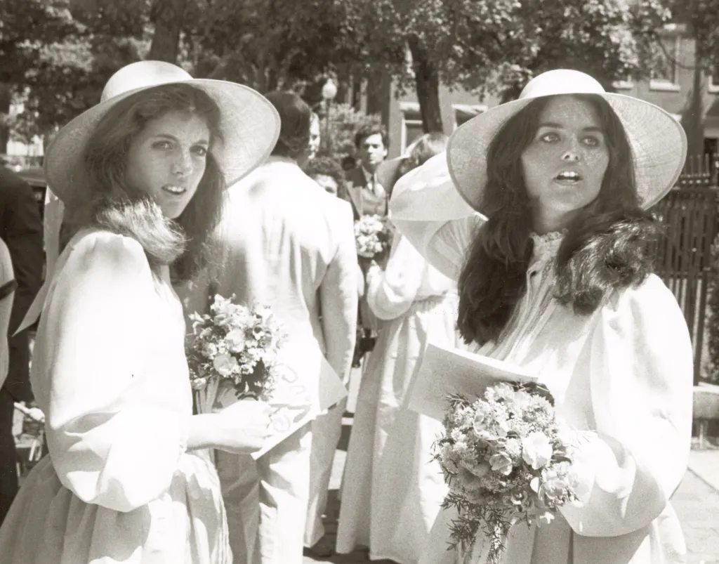 Caroline Kennedy and Maria Shriver at Courtney Kennedy and Jeff Ruhe's wedding.