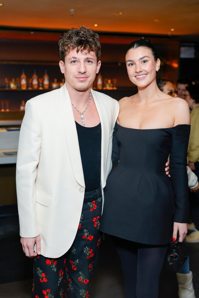 Charlie Puth and Brooke Sansone attend a party at Hollywood Palladium.