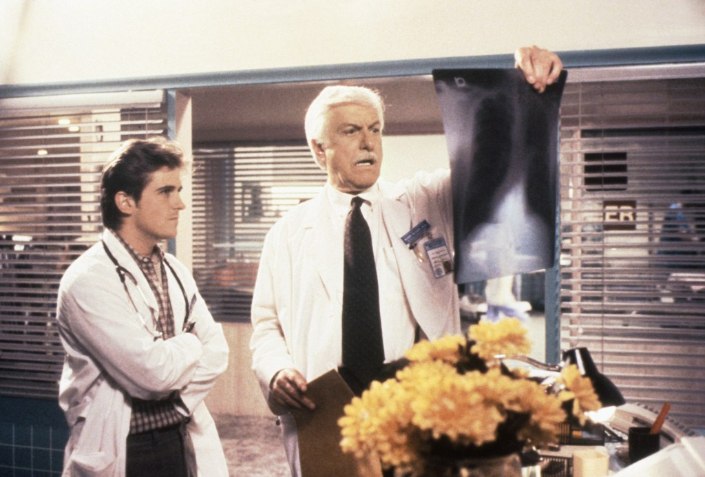 Charlie Schlatter and Dick Van Dyke in an episode of 