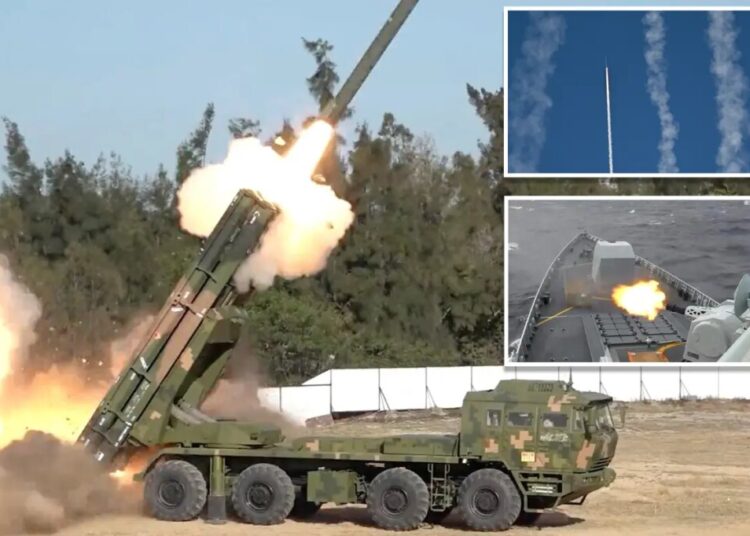China fires rockets towards Taiwan in war games simulating blockade