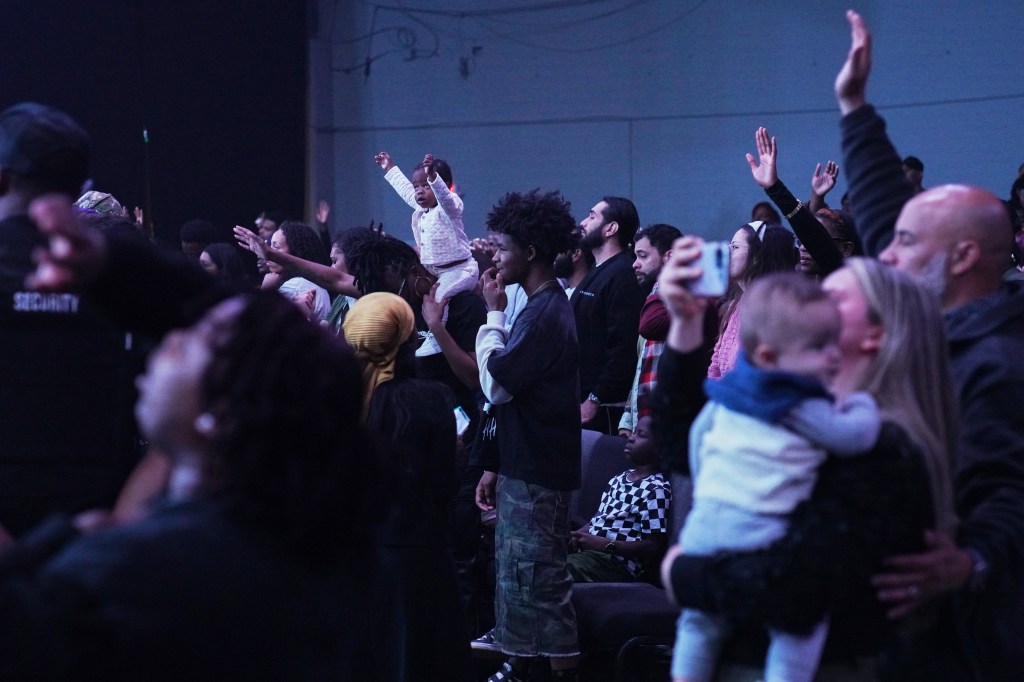 Churchgoers worship at 2819 Church in Atlanta.