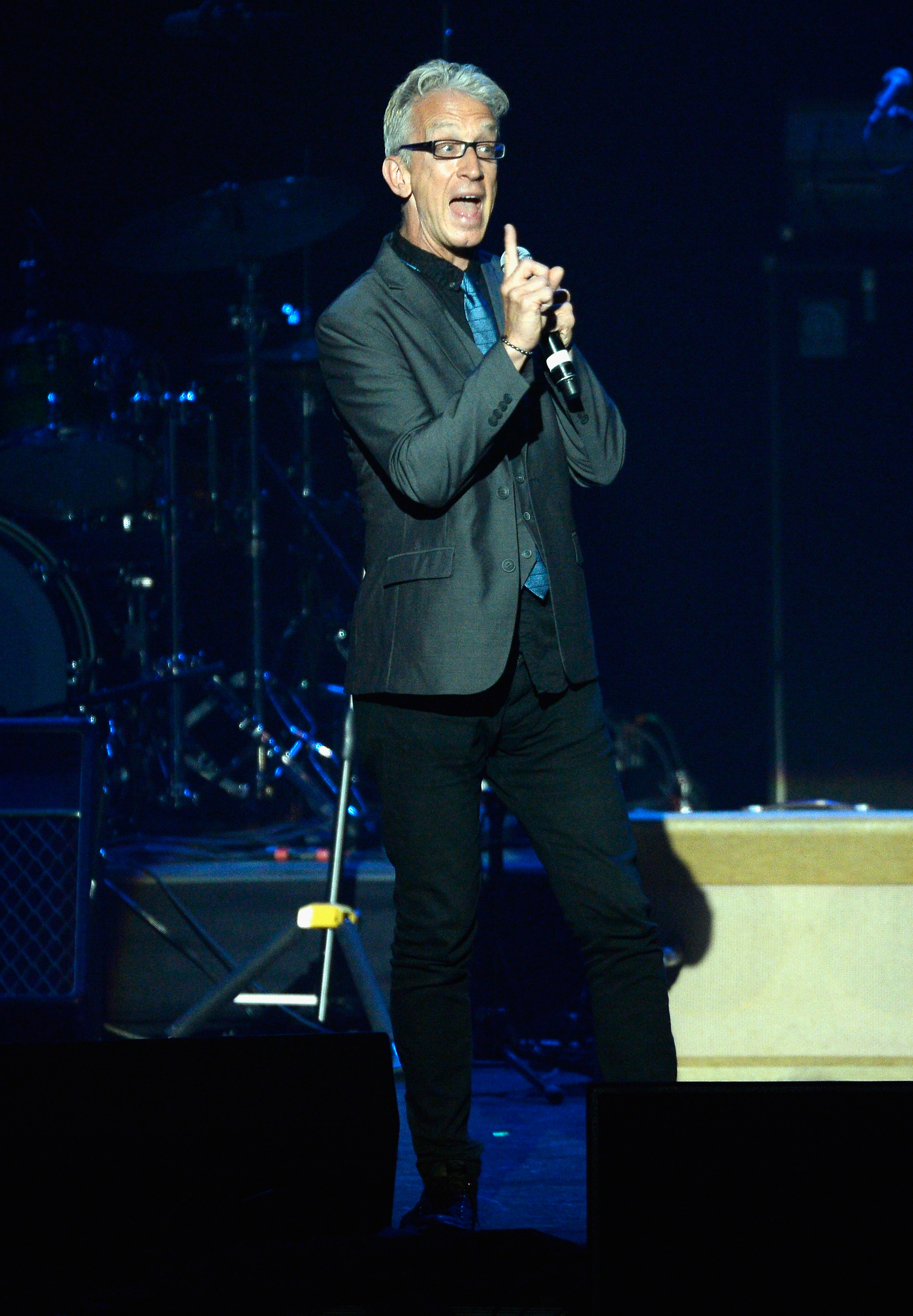 Comedian Andy Dick performs onstage.