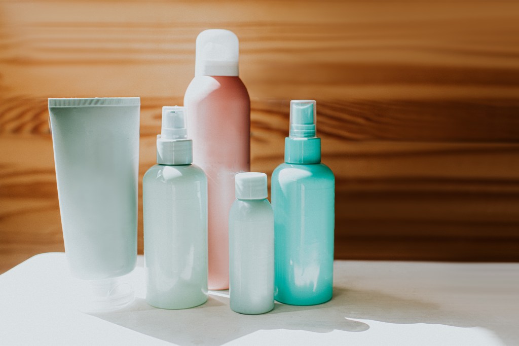 multiple bottles of shampoos