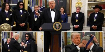 Trump awards medals to Kennedy Center Honorees Gene Simmons, George Strait, Gloria Gaynor and more in star-studded ceremony
