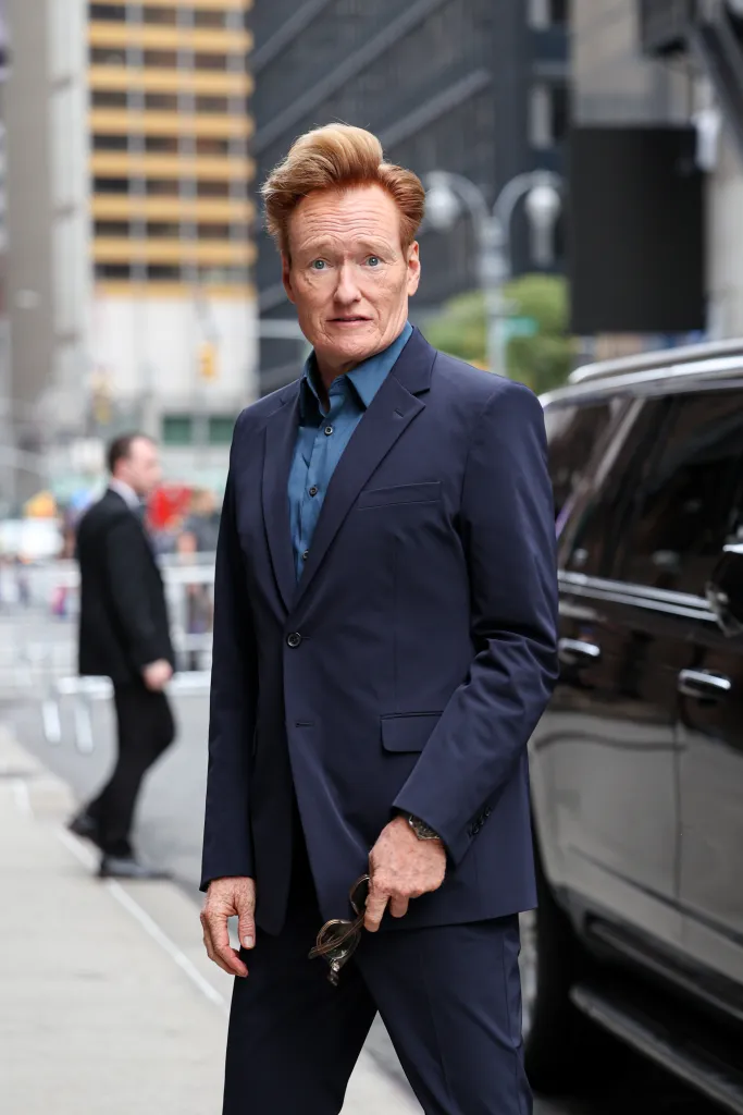 Conan O'Brien arriving at 'The Late Show With Stephen Colbert'.