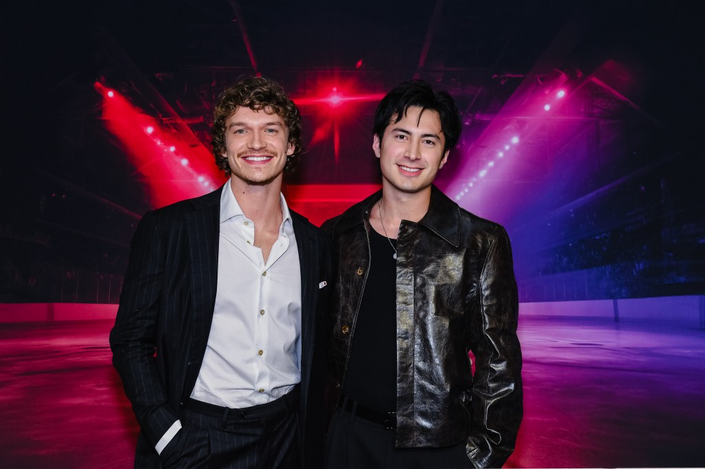 Connor Storrie and Hudson Williams at the Toronto premiere of