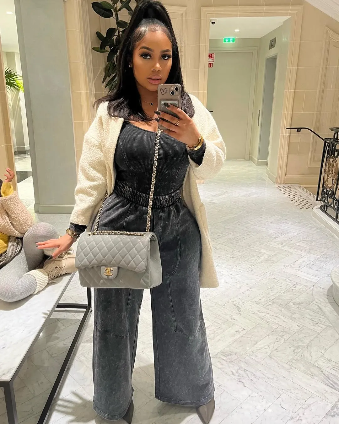 Joanna Donnejour taking a selfie.