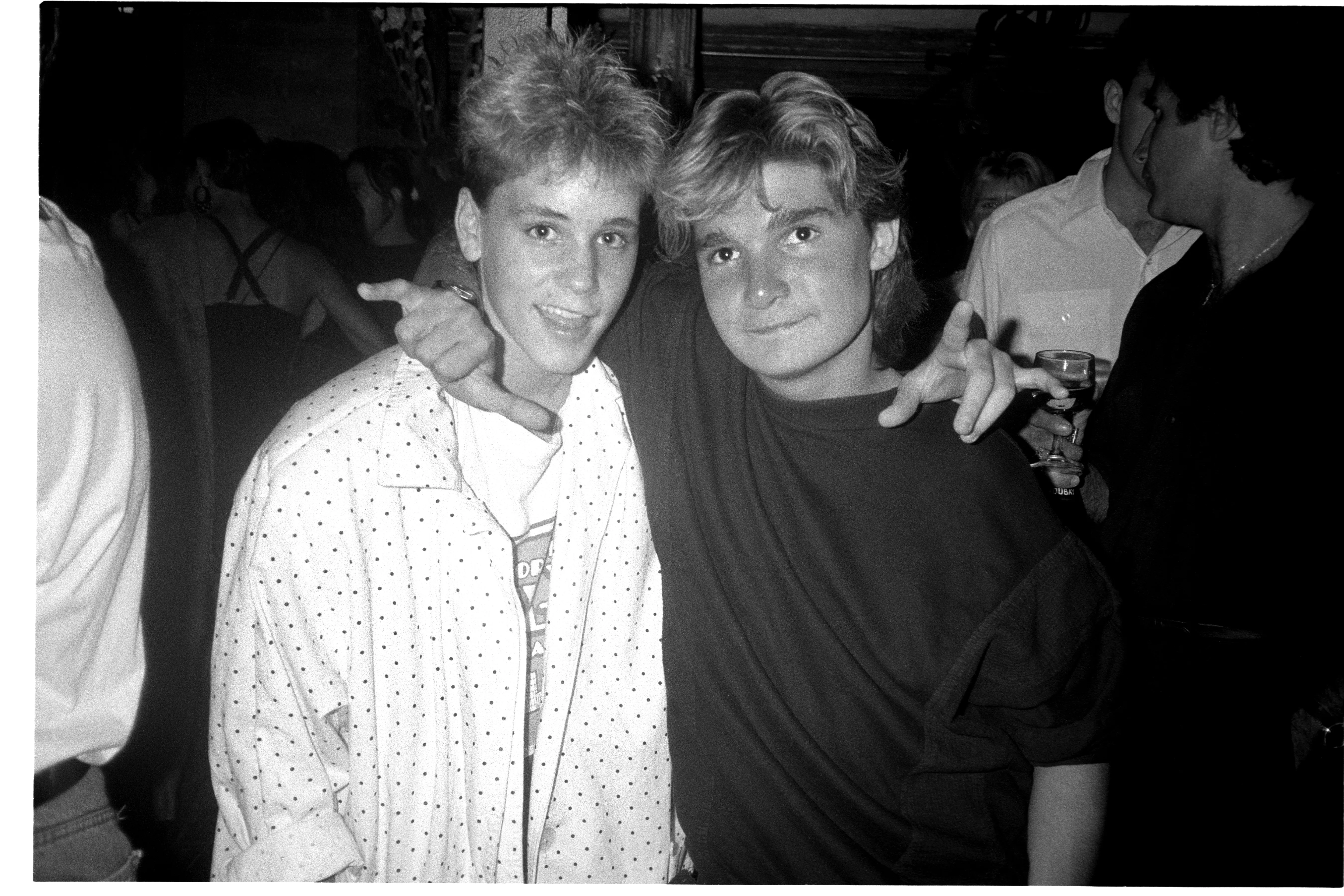 Corey Haim and Corey Feldman at the Tunnel.