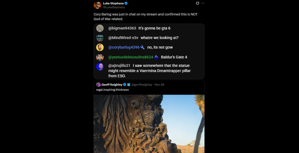 Cory Barlog The Game Awards 2025 God of War