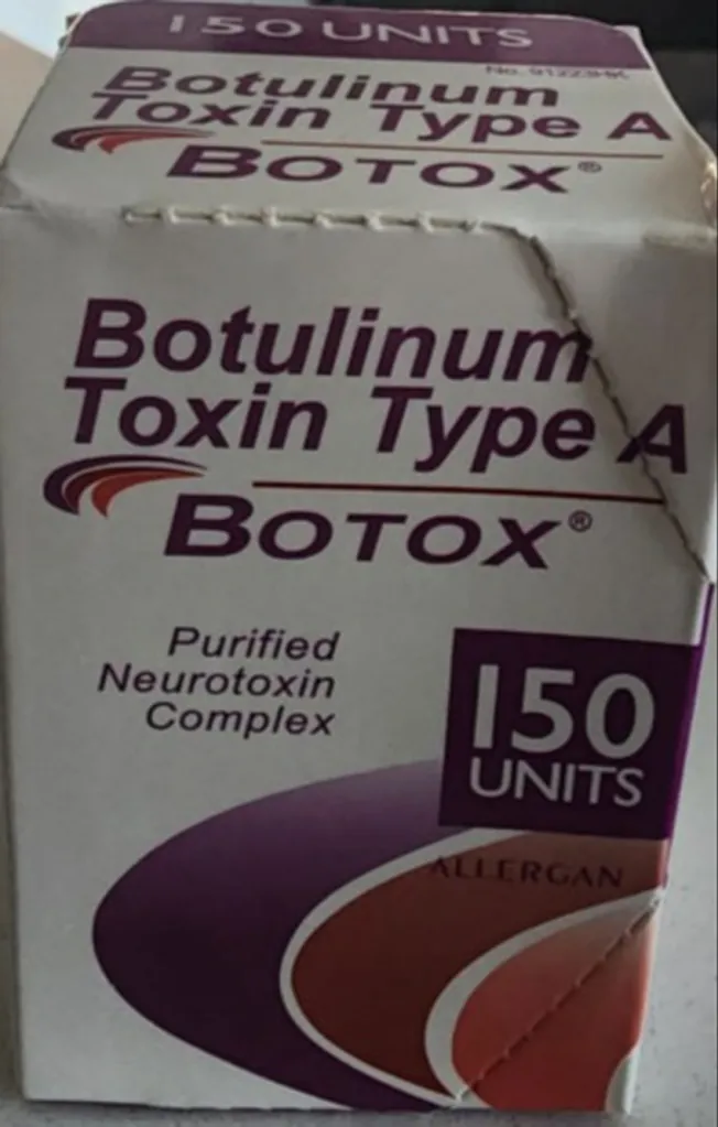 Packaging for Botulinum Toxin Type A Botox, 150 units.