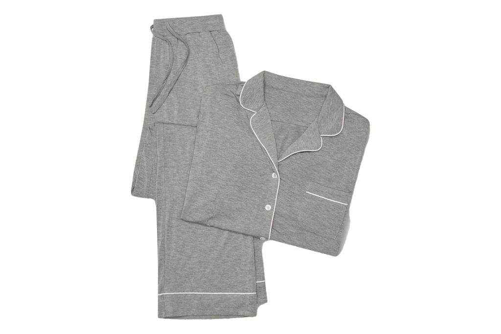 Cozy Earth Stretch-Knit Long-Sleeve Bamboo Pajama Set