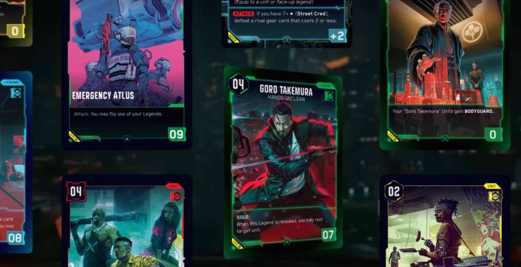 Cyberpunk TCG artworks