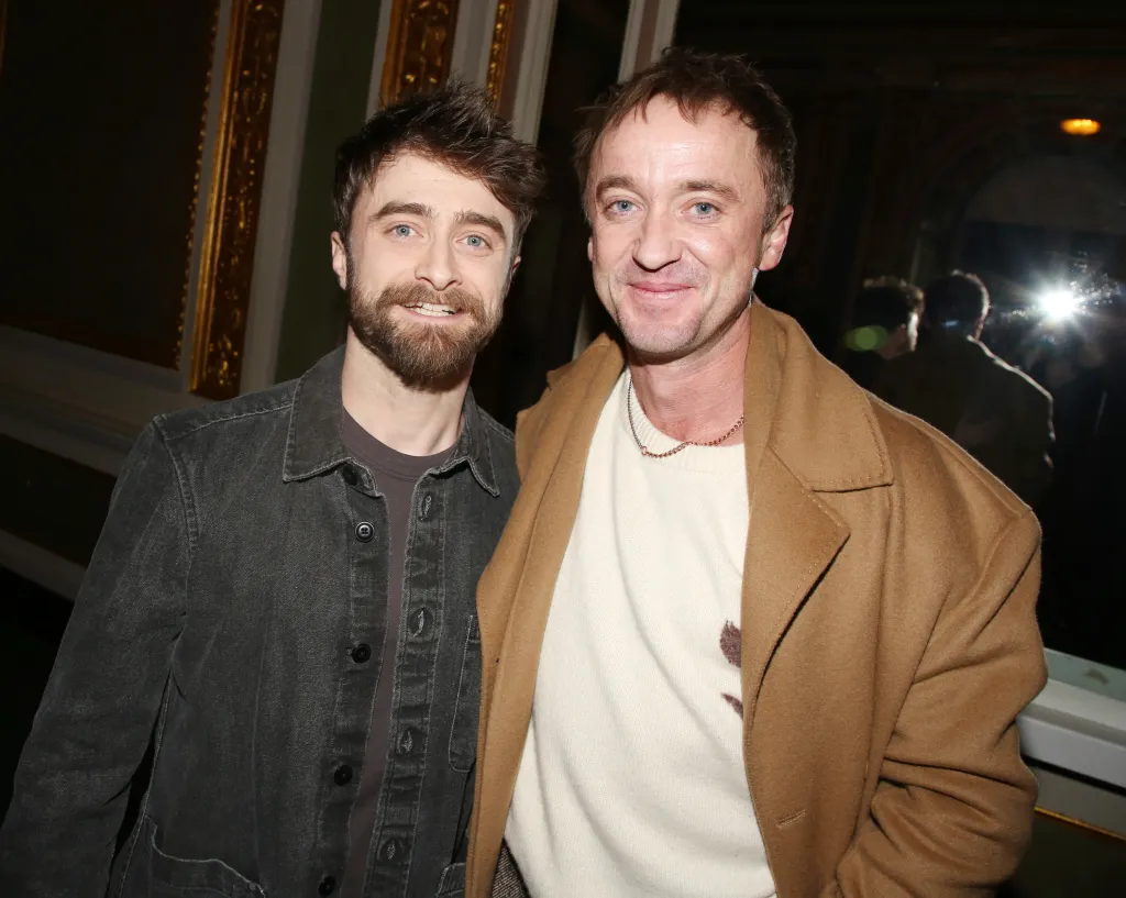 Daniel Radcliffe and Tom Felton at a 