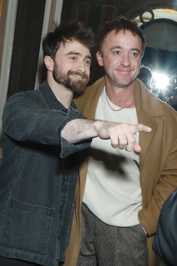 Daniel Radcliffe and Tom Felton reunite at a 