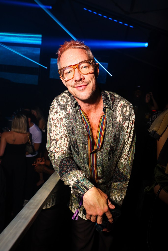 Diplo looking at the camera at NYLON House.