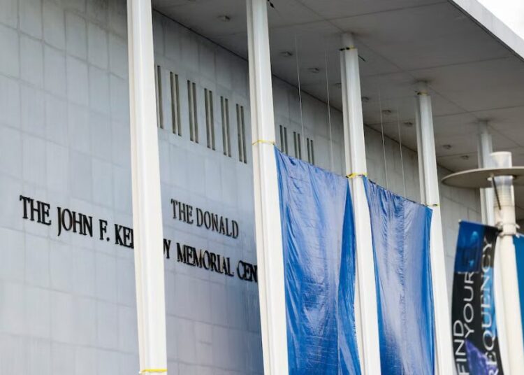‘Donald’ Already Added to Kennedy Center Building Facade | Photo