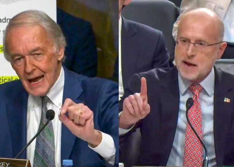 ‘Resign!’ Dem calls on Trump’s FCC chair to step down during fiery Senate testimony