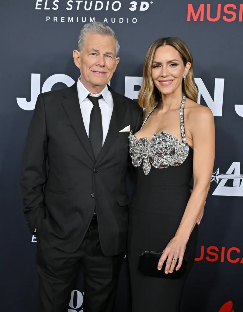 David Foster and Katharine McPhee attend the 2024 MusiCares Person of the Year Honoring Jon Bon Jovi